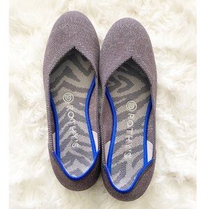 RETIRED Rothy flats in twilight metallic